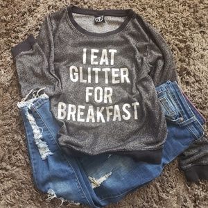 Recycled Karma thermal style sweatshirt